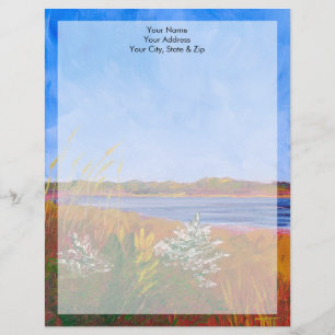 Golden Delaware River Customized Letterhead