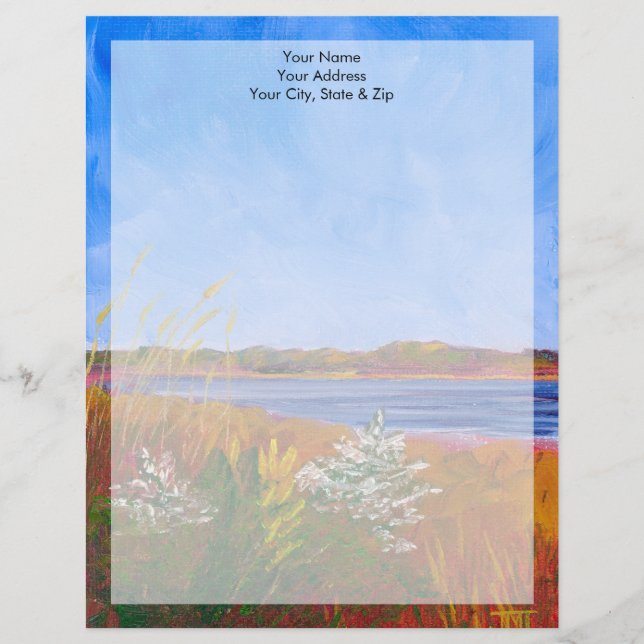 Golden Delaware River Customized Letterhead (Front)