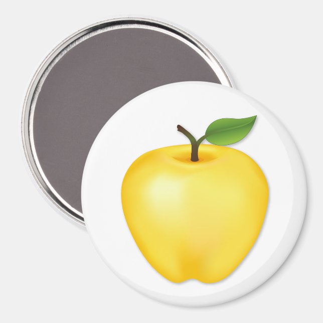 Golden Delicious Apple Magnet (Front/Back)