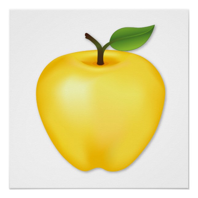 Golden Delicious Apple Poster (Front)
