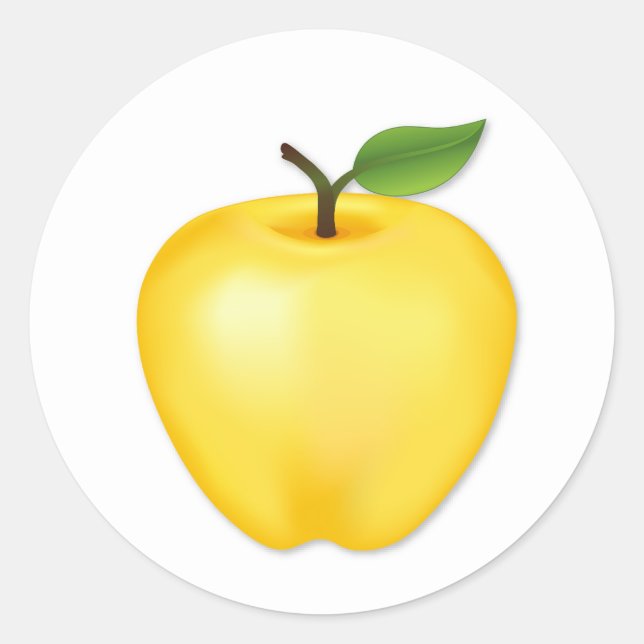 Golden Delicious Apple Sticker (Front)
