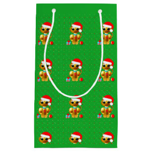 Golden Delicious Cute Christmas Cats Small Gift Bag