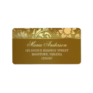 golden design address labels