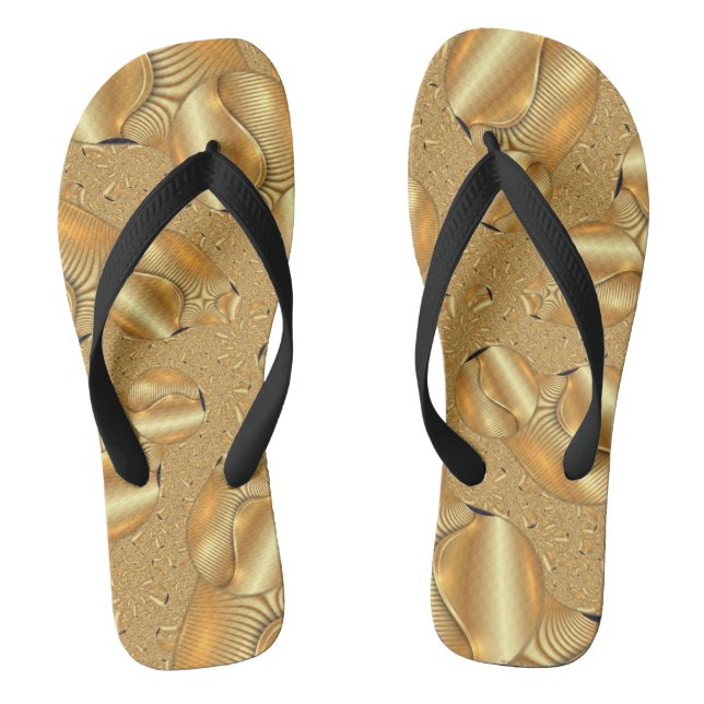 Golden design foot sandals flip-flops jandals (Footbed)