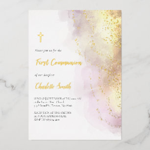 golden details First Communion
