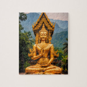 Golden Dhamma in the Northern Hills Jigsaw Puzzle