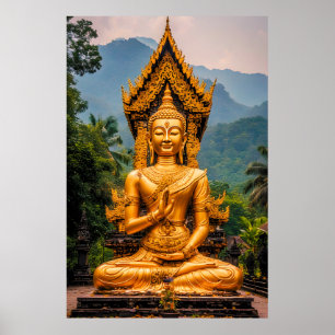 Golden Dhamma in the Northern Hills Poster