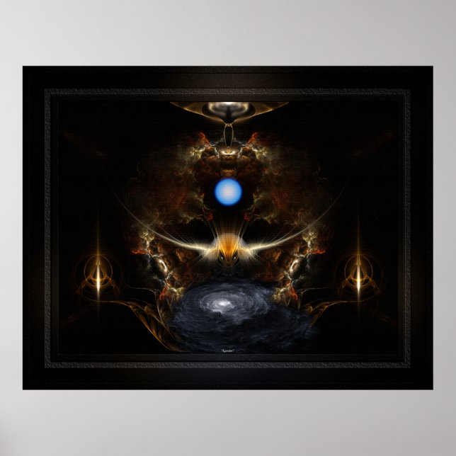 Golden Diamond Head Silver Moth Poster (Front)