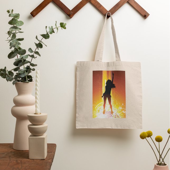 Golden Disco Woman Tote Bag (Creator Uploaded)