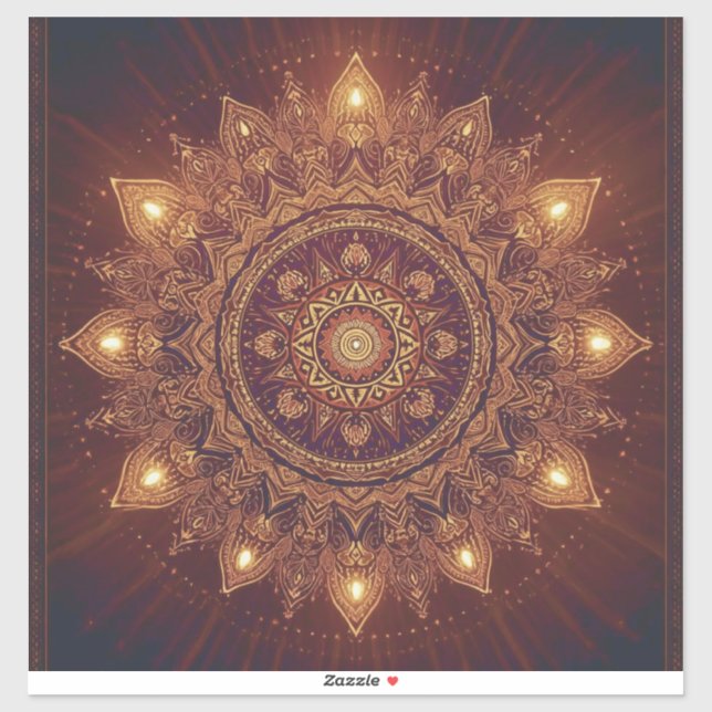 Golden Diwali Mandala – Light Within and Around (Sheet)