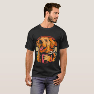 Golden dog coffee T-Shirt
