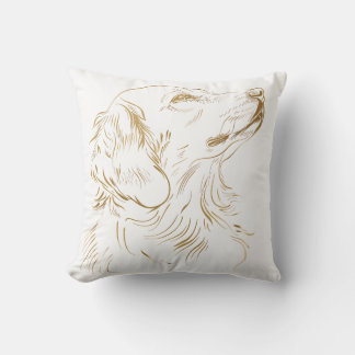 Golden Dog Cushion