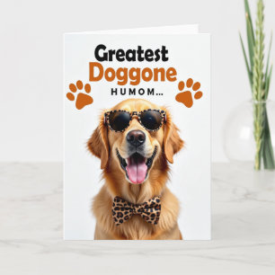 Golden Dog Mothers Day Smile Card