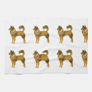Golden dog Towel Husky
