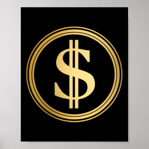 Golden Dollar Sign D.o.g.e. 4th Of July