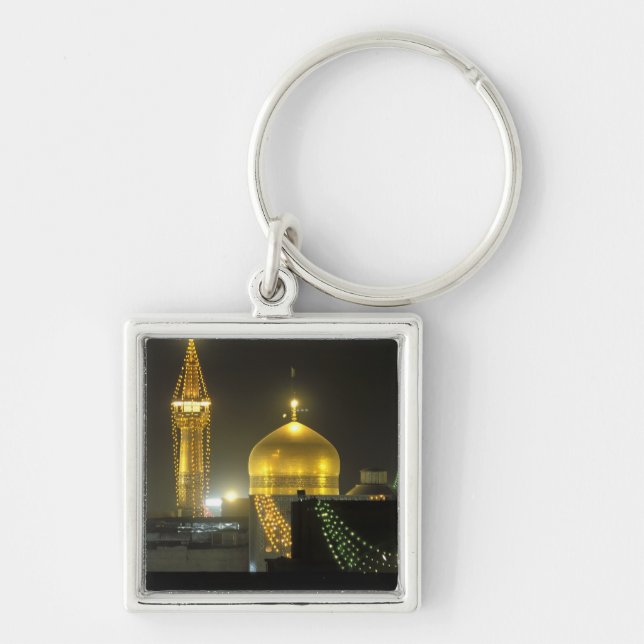 Golden dome of the Imam Reza Shrine Complex at Key Ring (Front)