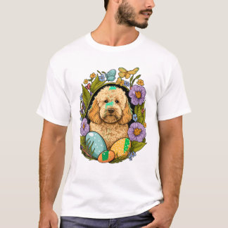 Golden Doodle Bunny Eggs T-Shirt