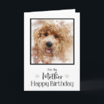 Golden Doodle Cavapoo Happy Birthday Mother Card<br><div class="desc">This beautiful doodle face will make your mother's birthday so much more special.</div>