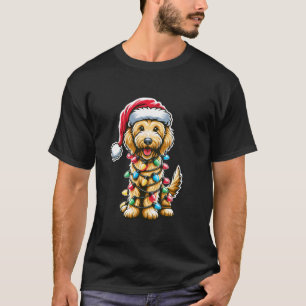 Golden Doodle Christmas Tree Xmas Dog Pyjamas Gold T-Shirt