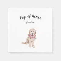 Golden Doodle Dog Cocktail Napkins