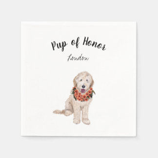 Golden Doodle Dog Cocktail Napkins
