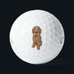 Golden doodle dog  golf balls<br><div class="desc">Add a touch of fun to your game with our Golden Doodle Dog Golf Balls. Perfect for dog lovers and golf enthusiasts, these high-quality golf balls feature charming illustrations of adorable Golden Doodles, bringing a unique and playful element to your golfing experience. Crafted for performance and durability, our golf balls...</div>