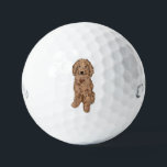 Golden doodle dog  golf balls<br><div class="desc">Add a touch of fun to your game with our Golden Doodle Dog Golf Balls. Perfect for dog lovers and golf enthusiasts, these high-quality golf balls feature charming illustrations of adorable Golden Doodles, bringing a unique and playful element to your golfing experience. Crafted for performance and durability, our golf balls...</div>
