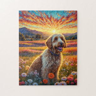 Golden Doodle dog Jigsaw Puzzle