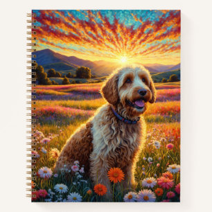 Golden Doodle dog Notebook