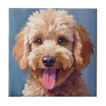 Golden Doodle | Dog Watercolor Painting Pet