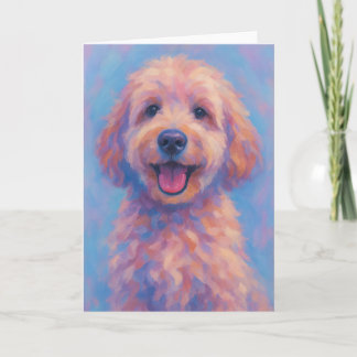 Golden Doodle Greeting Card - Blank Inside
