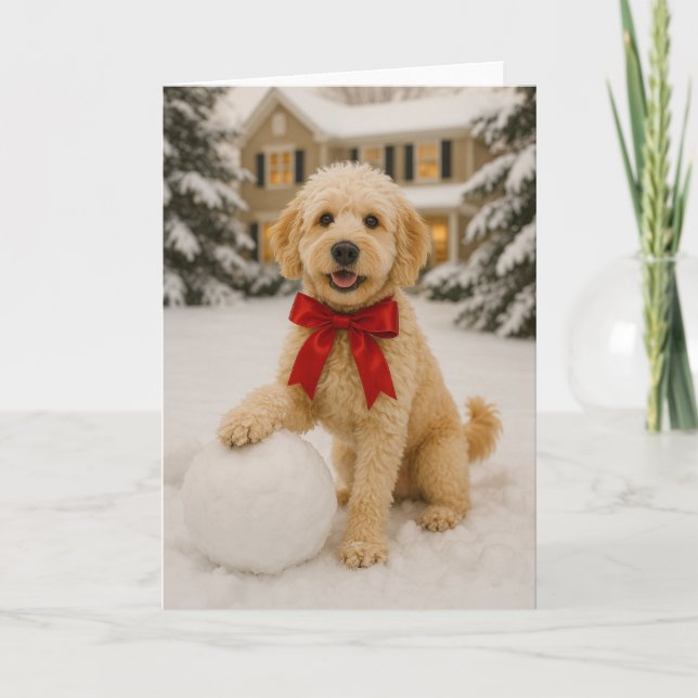 Golden Doodle Holiday Card (Front)