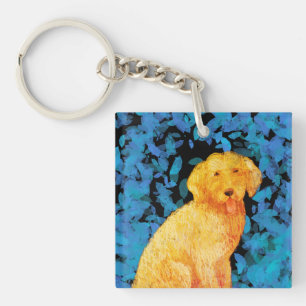 Golden Doodle Key Ring