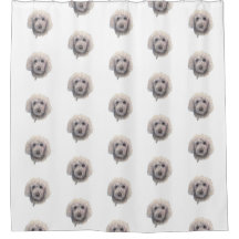 Golden Doodle Shower Curtain
