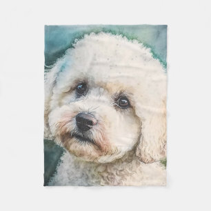 Golden doodle small fleece blanket