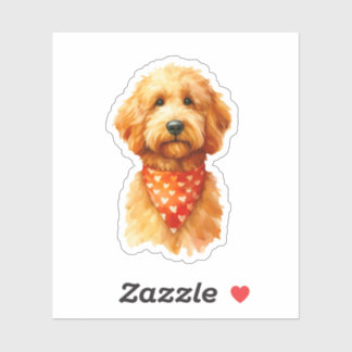 Golden Doodle Water Colour Design