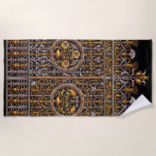 Golden Doorway Beach Towel