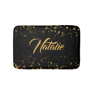 Golden Dots Bath Mat