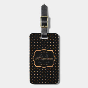 Golden Dots Luggage Tag