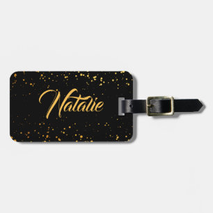 Golden Dots Luggage Tag