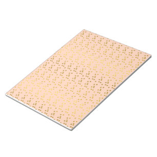 Golden Dots Patterned Notepad
