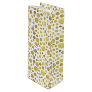 Golden Dots Wine Gift Bag