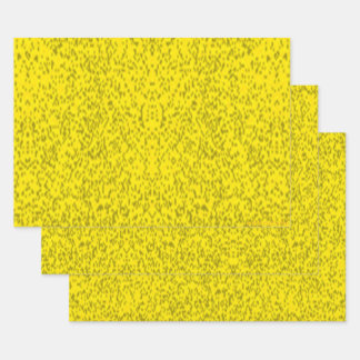 Golden Dots Wrapping Paper Sheet