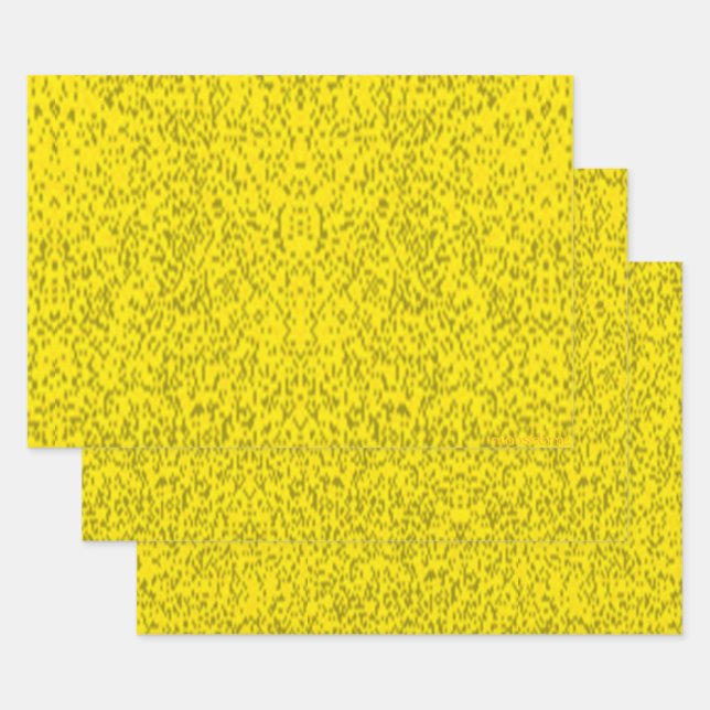 Golden Dots  Wrapping Paper Sheet (Set)