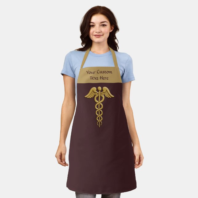 Golden Double Snake Caduceus Apron (Worn)