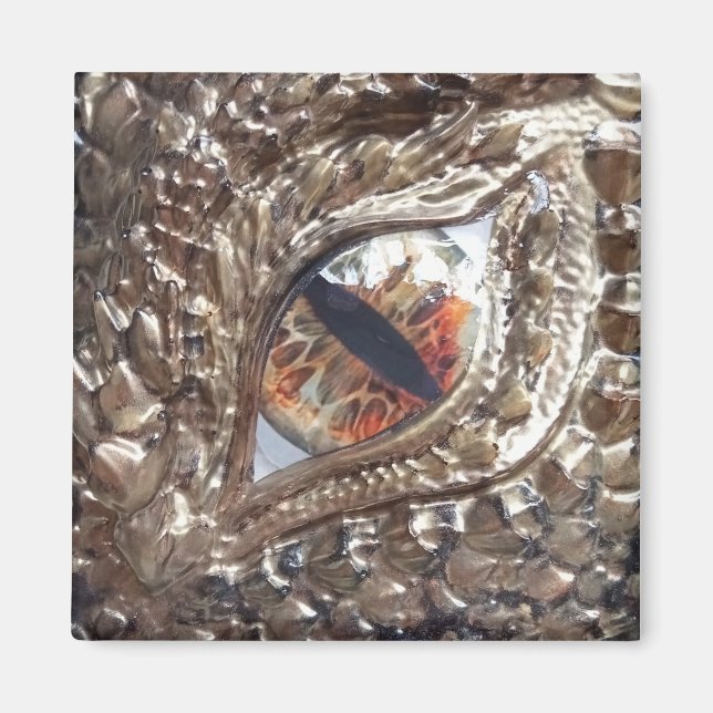 Golden Dragon Eye Magnet (Front)