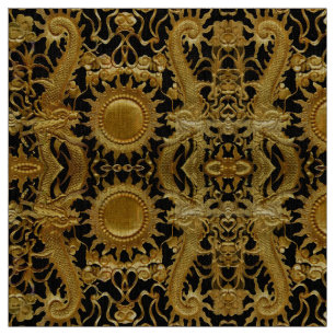 golden dragon fabric
