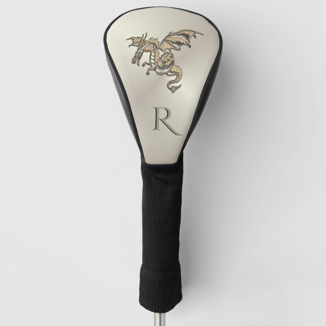 Golden Dragon Golf Head Cover (Front)