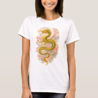 【Golden Dragon Japanese Art Women’s T-Shirt】 T-Shirt