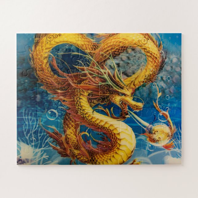 Golden Dragon  Jigsaw Puzzle (Horizontal)